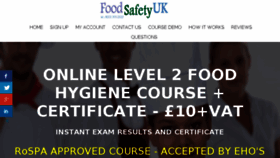 What Food-safety.org.uk website looked like in 2018 (6 years ago)