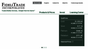 What Fidelitrade.com website looked like in 2018 (6 years ago)
