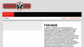What Feliratok.com website looked like in 2018 (5 years ago)
