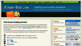 What Forums-free.com website looked like in 2018 (5 years ago)