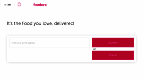 What Foodora.de website looked like in 2018 (6 years ago)