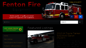 What Fentonfire.com website looked like in 2018 (5 years ago)