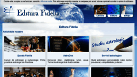 What Fidelia.ro website looked like in 2018 (5 years ago)