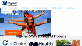 What Fitgenes.com.au website looked like in 2018 (5 years ago)