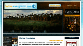 What Florida-everglades.com website looked like in 2018 (5 years ago)
