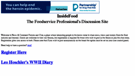 What Foodservicerumors.com website looked like in 2018 (6 years ago)