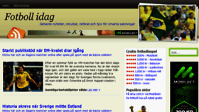 What Fotbollidag.com website looked like in 2018 (5 years ago)