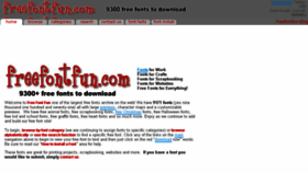 What Freefontfun.com website looked like in 2018 (6 years ago)