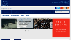 What Fundacioperlapau.org website looked like in 2018 (6 years ago)