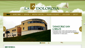 What Funerarialadolorosa.es website looked like in 2018 (6 years ago)