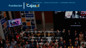What Fundacioncajasol.com website looked like in 2018 (5 years ago)