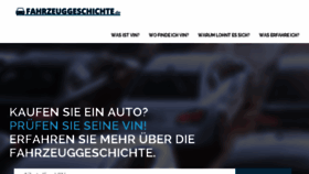 What Fahrzeuggeschichte.de website looked like in 2018 (5 years ago)