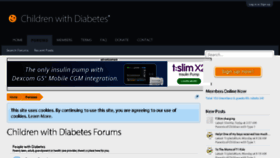 What Forums.childrenwithdiabetes.com website looked like in 2018 (6 years ago)