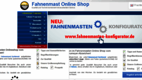 What Fahnenmasten-shop.de website looked like in 2018 (5 years ago)