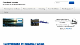 What Fietsvakantiepagina.nl website looked like in 2018 (5 years ago)