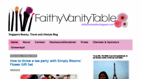 What Faithyvanitytable.blogspot.sg website looked like in 2018 (6 years ago)
