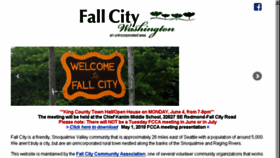 What Fallcity.org website looked like in 2018 (5 years ago)