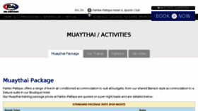 What Fairtex-muaythai.com website looked like in 2018 (5 years ago)
