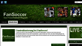 What Fansoccer.de website looked like in 2018 (6 years ago)