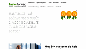 What Fasterforward.nl website looked like in 2018 (6 years ago)