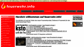 What Feuerwehr.info website looked like in 2018 (8 years ago)