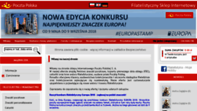 What Filatelistyka.poczta-polska.pl website looked like in 2018 (5 years ago)