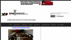 What Finedinings.com website looked like in 2018 (5 years ago)