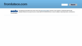 What Fromlutece.com website looked like in 2018 (7 years ago)