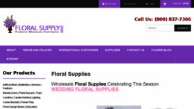 What Floralsupply.com website looked like in 2018 (5 years ago)