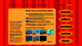 What Fluxtime.com website looked like in 2018 (5 years ago)