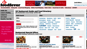 What Foodfever.com website looked like in 2018 (5 years ago)