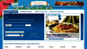 What Foodspot.com website looked like in 2018 (5 years ago)