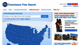 What Foreclosurefreesearch.com website looked like in 2018 (5 years ago)