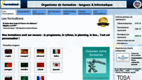 What Formaland.fr website looked like in 2018 (5 years ago)