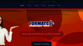 What Formato8.com.br website looked like in 2018 (5 years ago)