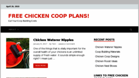 What Freechickencoopplans.com website looked like in 2018 (5 years ago)