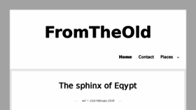 What Fromtheold.com website looked like in 2018 (5 years ago)