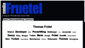 What Fruetel.de website looked like in 2018 (5 years ago)