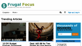 What Frugalfocus.com website looked like in 2018 (5 years ago)
