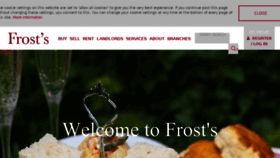 What Frosts.co.uk website looked like in 2018 (5 years ago)