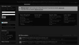 What Frysforum.com website looked like in 2018 (5 years ago)