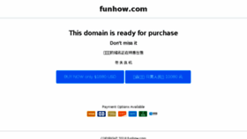 What Funhow.com website looked like in 2018 (5 years ago)