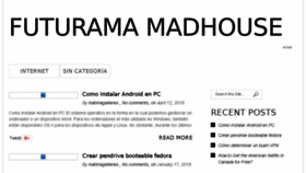What Futurama-madhouse.com.ar website looked like in 2018 (5 years ago)
