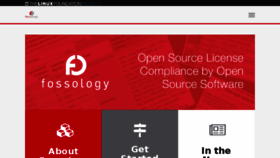 What Fossology.org website looked like in 2018 (5 years ago)