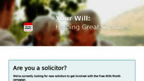 What Freewillsmonth.org.uk website looked like in 2018 (5 years ago)