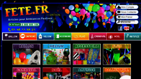 What Fete.fr website looked like in 2018 (7 years ago)