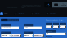 What Flightfinder.dk website looked like in 2018 (5 years ago)