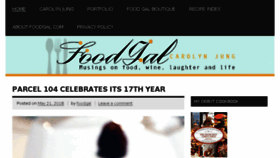 What Foodgal.com website looked like in 2018 (5 years ago)