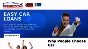 What Freedomautofinancing.com website looked like in 2018 (5 years ago)