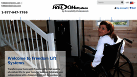 What Freedomliftsystems.com website looked like in 2018 (5 years ago)